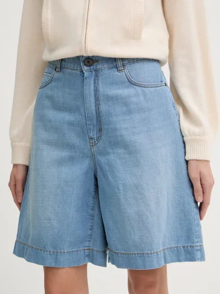 Weekend Max Mara pantaloni scurți pentru femei din denim OZONO albastru