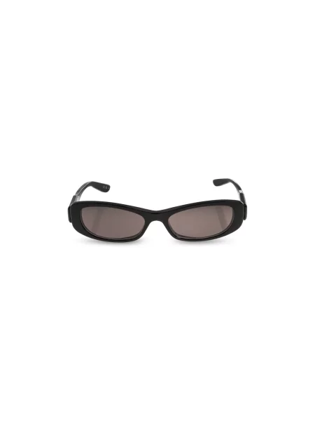 Lniane okulary przeciwsłoneczne Balenciaga czarne