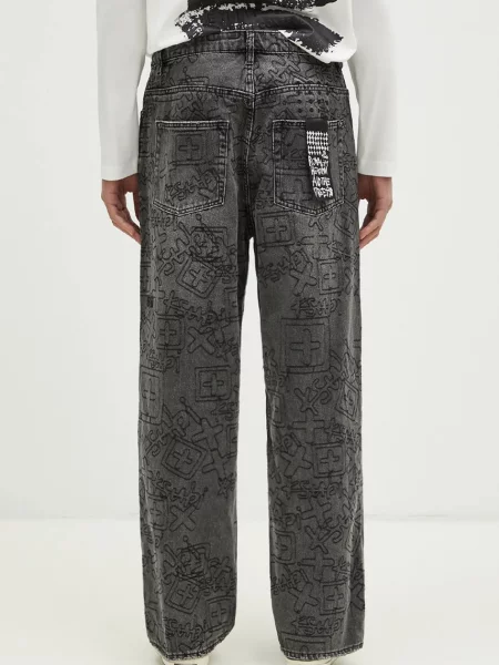 KSUBI jeansy Maxx Stencil Stitch czarne