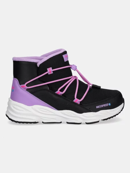 Skechers gyerek téli csizma TURBO TREAD fekete