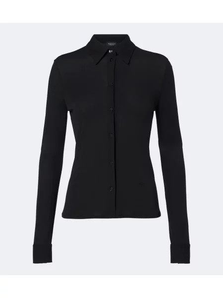 Cămașă Gucci din jerseu negru