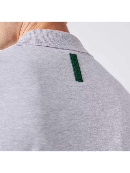 Lacoste Koszulka Polo O Regularnym Kroju I Ultraelastycznym Wykończeniu szara