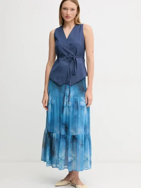 Безрукавка Sandro Ferrone без застібки синій