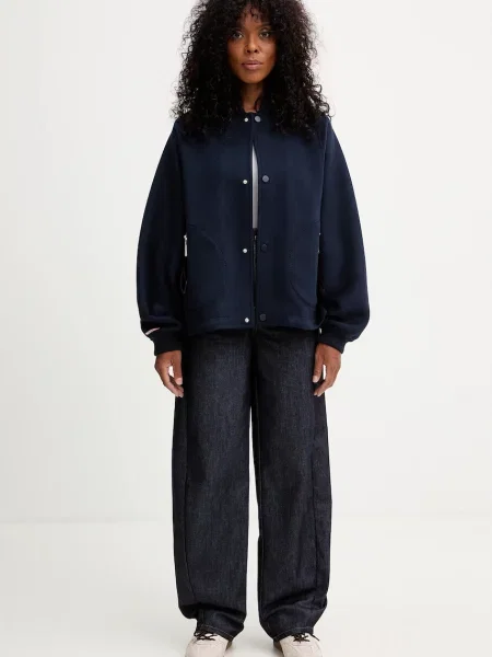 Вовняна куртка MAX&Co. демісезонна oversize синій