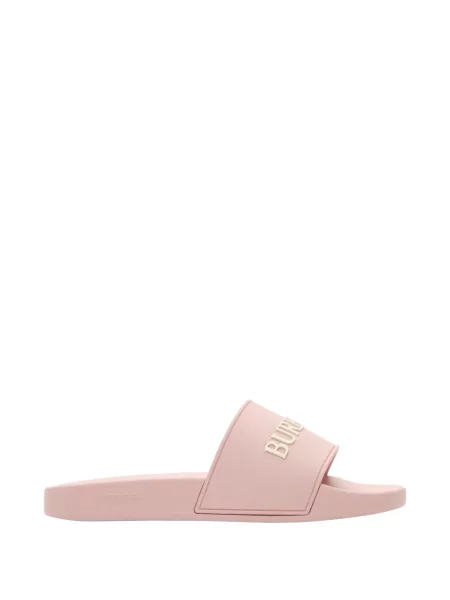 Sandale Burberry cu autograf roz