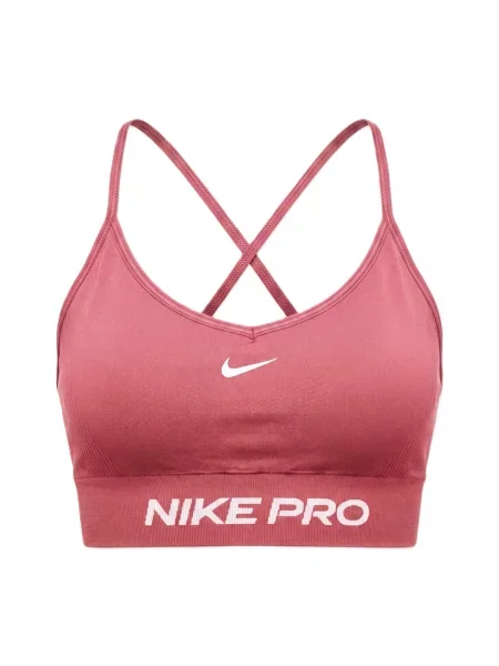 NIKE Sutien sport Pro magenta alb