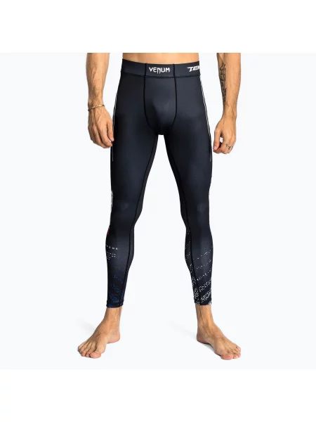 Legginsy treningowe Venum X Tekken 8 Jin Kazama Spats blue/black/white białe