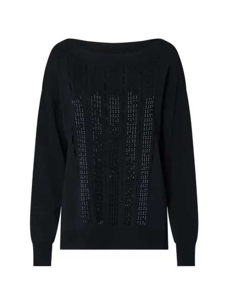 Pulover Liu Jo cu broderie negru