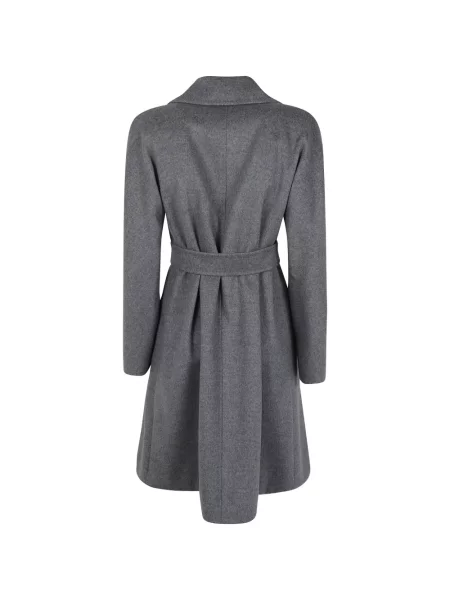 Cu centură palton Max Mara gri