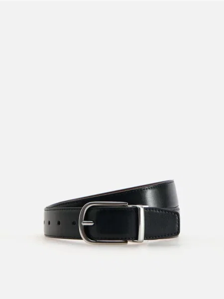 Reserved Curea Din Materiale Combinate negru