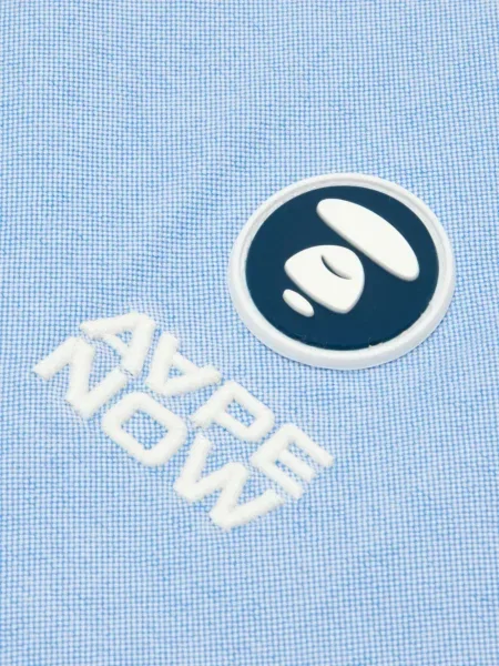 Cămașă Aape By A Bathing Ape cu broderie albastru