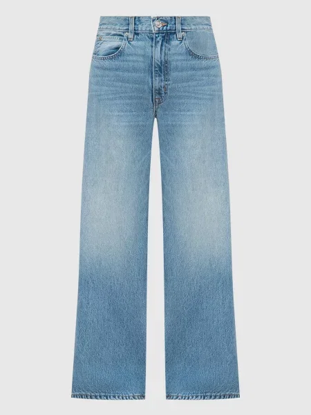 Джинси EVA з високою посадкою з ефектом потертості Slvrlake блакитні