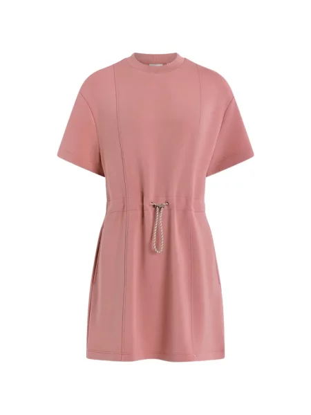 Mini haljina Varley s vezicama ružičasta