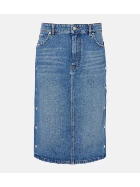 Osłona spódnica jeansowa Stella Mccartney niebieska