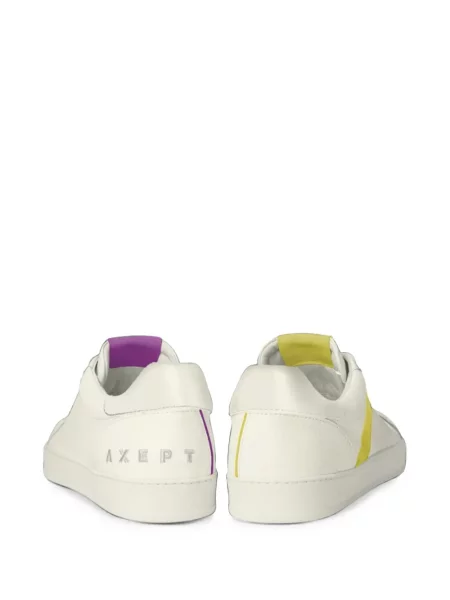 Δερμάτινα ριγέ sneakers Axept λευκό