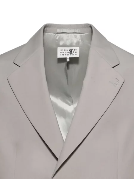 Μονόστομος μπλέιζερ Mm6 Maison Margiela γκρι