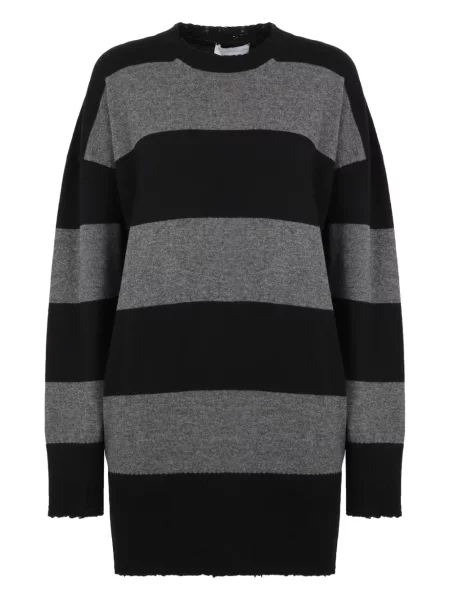 Rochie Stella Mccartney cu dungi tricotate de costum negru