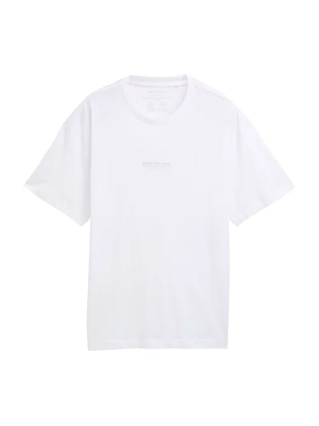TOM TAILOR DENIM Tricou gri deschis alb