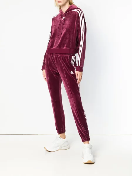 Hanorac cu glugă Adidas cu glugă roz