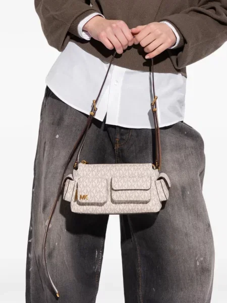 Балеринки Michael Michael Kors с катарама с шипове бяло