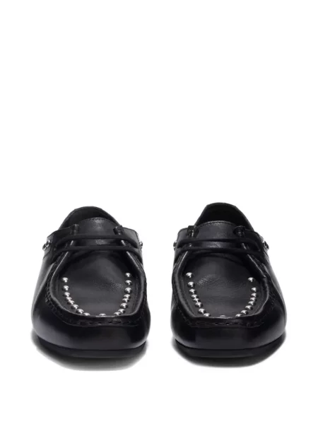 Pantofi loafer Jil Sander cu glugă negru