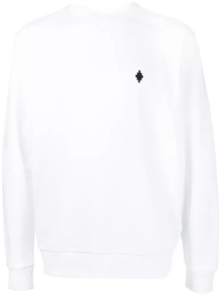 Hanorac Marcelo Burlon County Of Milan cu broderie alb