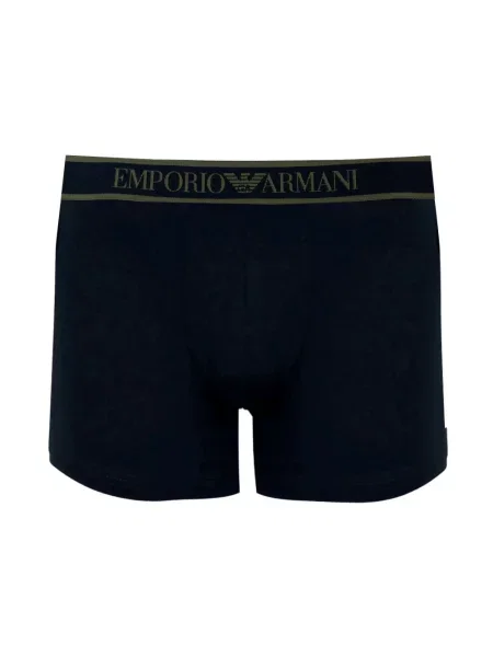 Majtki Emporio Armani z dżerseju z logo czarne