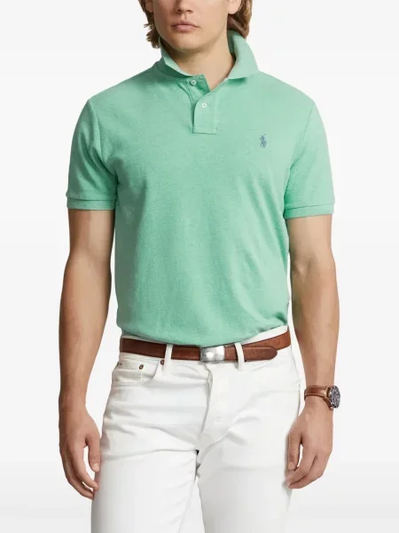 Бягане класическа поло тениска Polo Ralph Lauren бродирана зелено