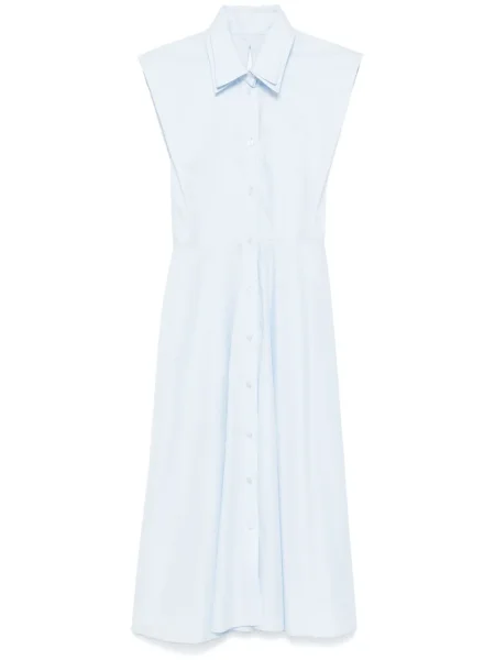 Sukienka koszulowa Viktor & Rolf do kolan garniturowa niebieska