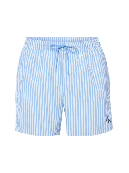 Pasek Calvin Klein w paski z paskiem niebieski