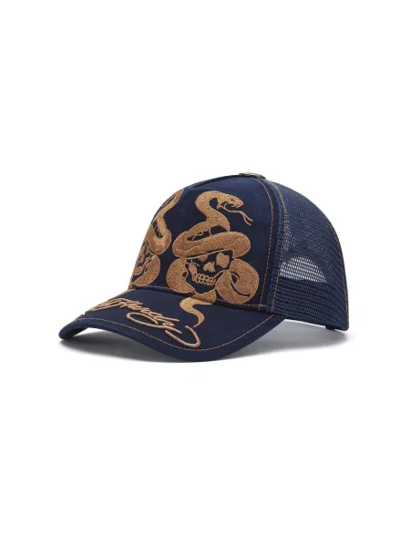 Ed Hardy Șapcă / auriu albastru
