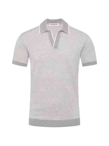 Tricou polo Orlebar Brown gri