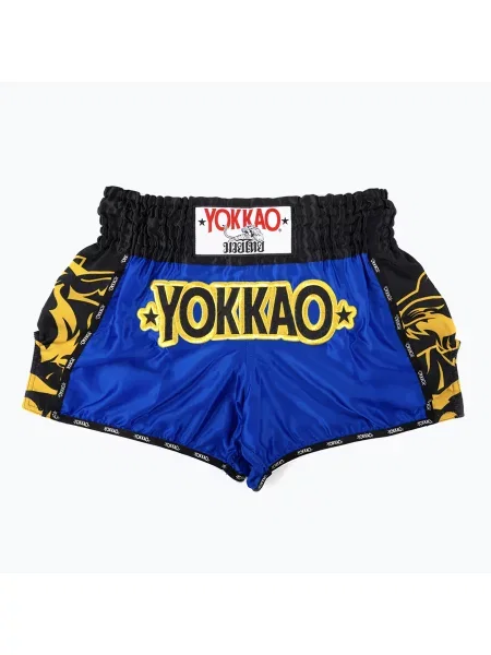 Tréninkové šortky YOKKAO Original Muay Thai electric blue modré