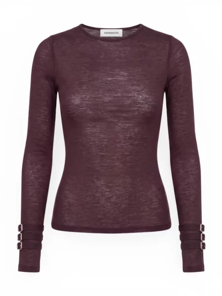 Hoermanseder Tricou burgundy roșu