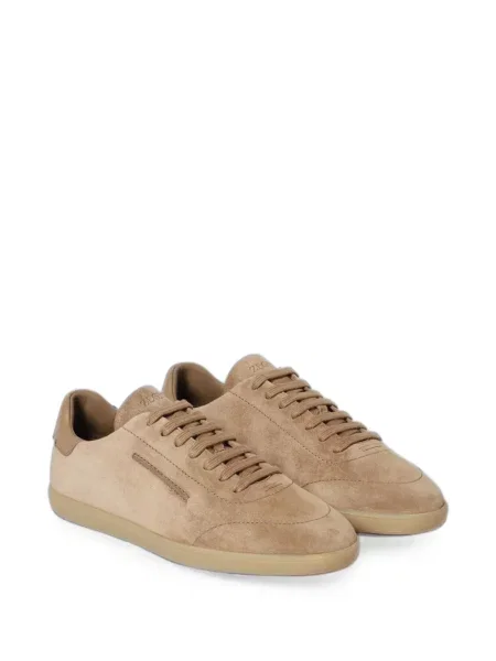 Sneakerși Zegna din piele de căprioară