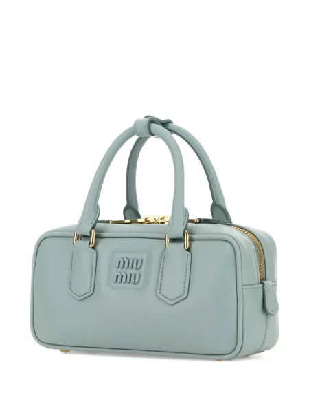 Geanta de piele Miu Miu din piele albastru