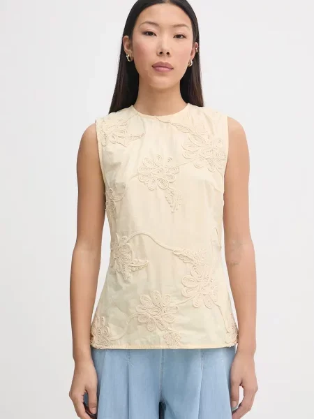 Rotate bluză de damă din galben