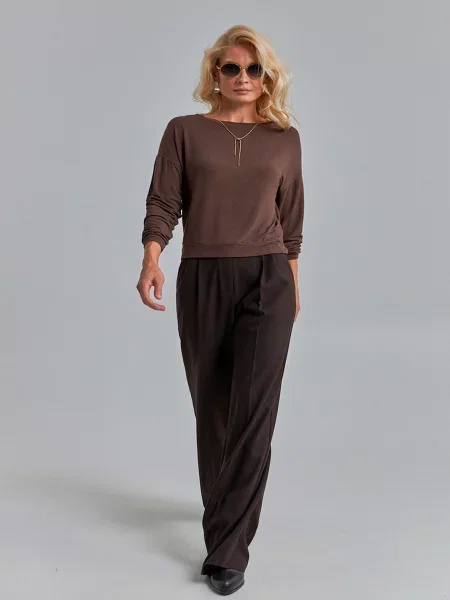 Джемпер TrikoBakh темно-коричневий коричневий