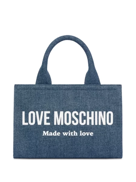 Чанта Love Moschino синьо