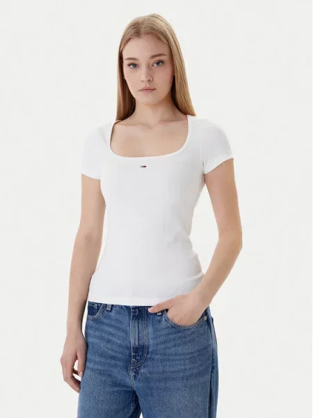 Tommy Jeans T-Shirt λευκό