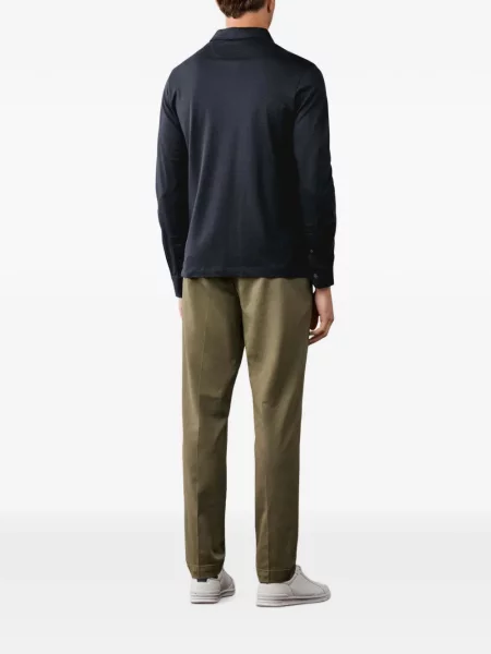 Lung tricou polo Hackett London albastru