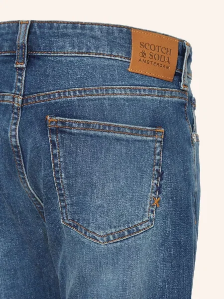 Scotch & Soda Jeansy Dean Loose Tapered Fit blau granatowy