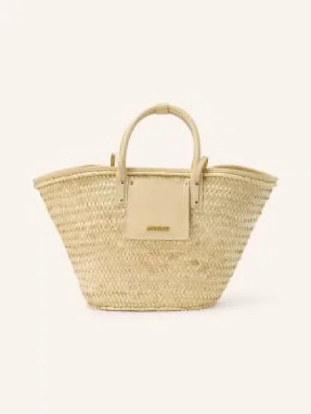 Jacquemus Nákupní Taška Le Panier Soli / zlatá / krémová béžová