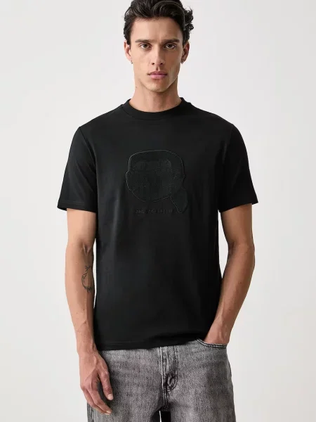 Karl Lagerfeld tricou pentru bărbați din negru