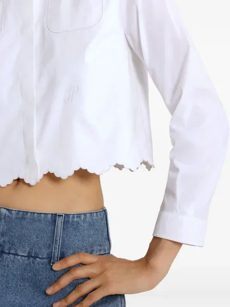 Cropp cămașă Patou din poplin alb