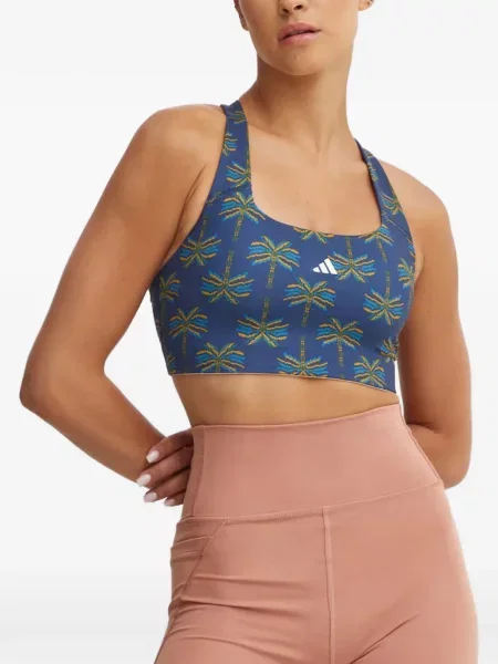 Lung papuci Adidas cu mâneci lungi cu dungi albastru