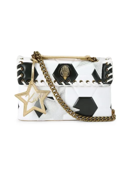 Kurt Geiger London torebka crossbody skórzana KENSINGTON biała
