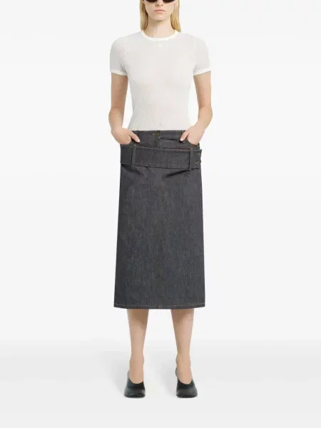 Tricou Courreges plasă alb