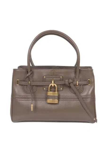 Geantă Chloé din piele maro