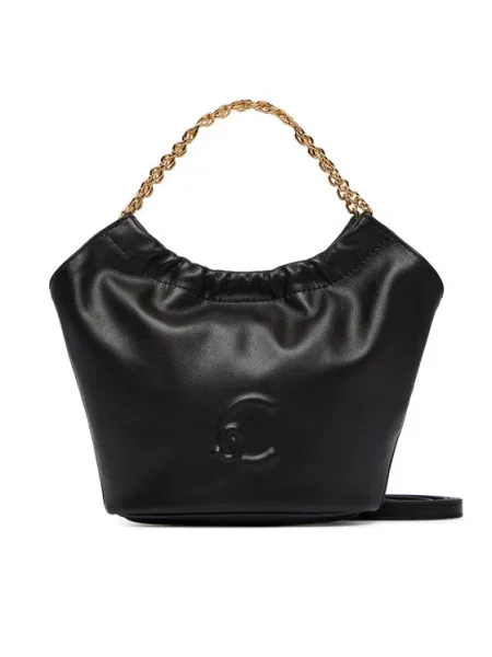 Bőr crossbody táska Coccinelle fekete